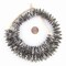Batik Bone Beads - Full Strand of Fair Trade African Beads - The Bead Chest (Saucer, Traditional Design)